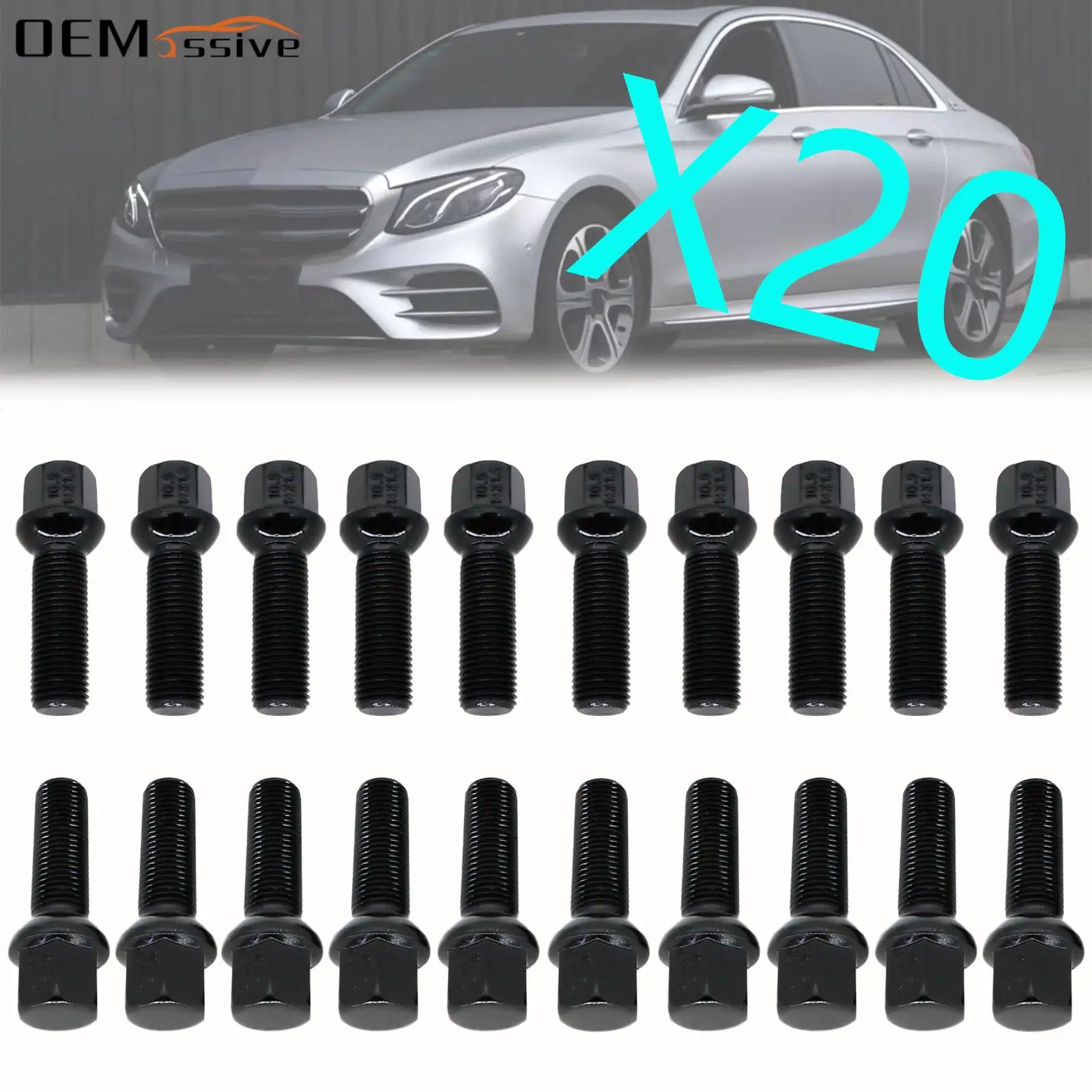 20Pcs Car Back Wheel Bolts Car Wheel Tools Truck Parts For Mercedes-Benz E200 E250 E280 E300 E320 VW Corrado Beetle M14X1.5 60mm
20Pcs Car Back Wheel Bolts Car Wheel Tools Truck Parts For Mercedes-Benz E200 E250 E280 E300 E320 VW Corrado Beetle M14X1.5 60mm