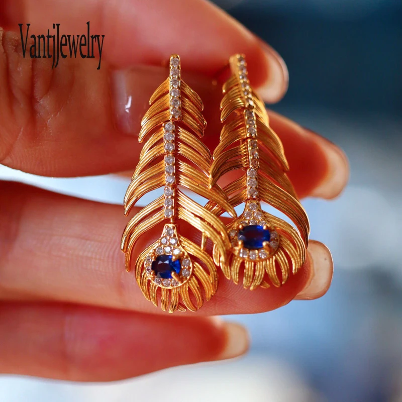 Natural Sapphire Feather Jewelry Sets Sterling 925 Silver 18K Yellow Gold Gemstone 3*5mm for Women Birthday Party Birthday Gift
Natural Sapphire Feather Jewelry Sets Sterling 925 Silver 18K Yellow Gold Gemstone 3*5mm for Women Birthday Party Birthday Gift
