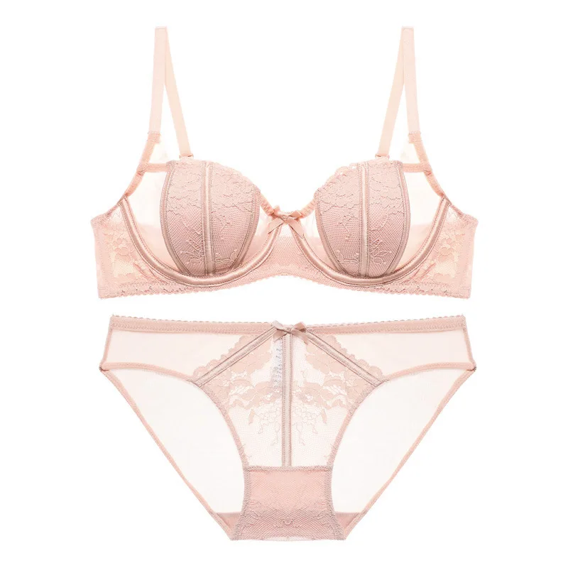 Mesh Embroidery Push Up Bra and Panties Set French Ultra Thin Underwear Women Sexy Wire Ring Lingerie Tops White Wedding Tops
Mesh Embroidery Push Up Bra and Panties Set French Ultra Thin Underwear Women Sexy Wire Ring Lingerie Tops White Wedding Tops