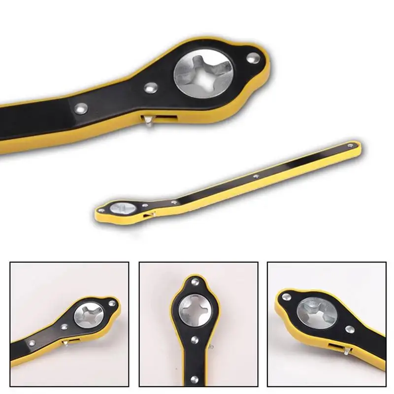 Car Labor Saving Jack 360 Head Ratchet Wrench Scissor Jack Tire Wheel Lug Wrench Handle Labor Saving Wrench For Car Repair Tool
Car Labor Saving Jack 360 Head Ratchet Wrench Scissor Jack Tire Wheel Lug Wrench Handle Labor Saving Wrench For Car Repair Tool