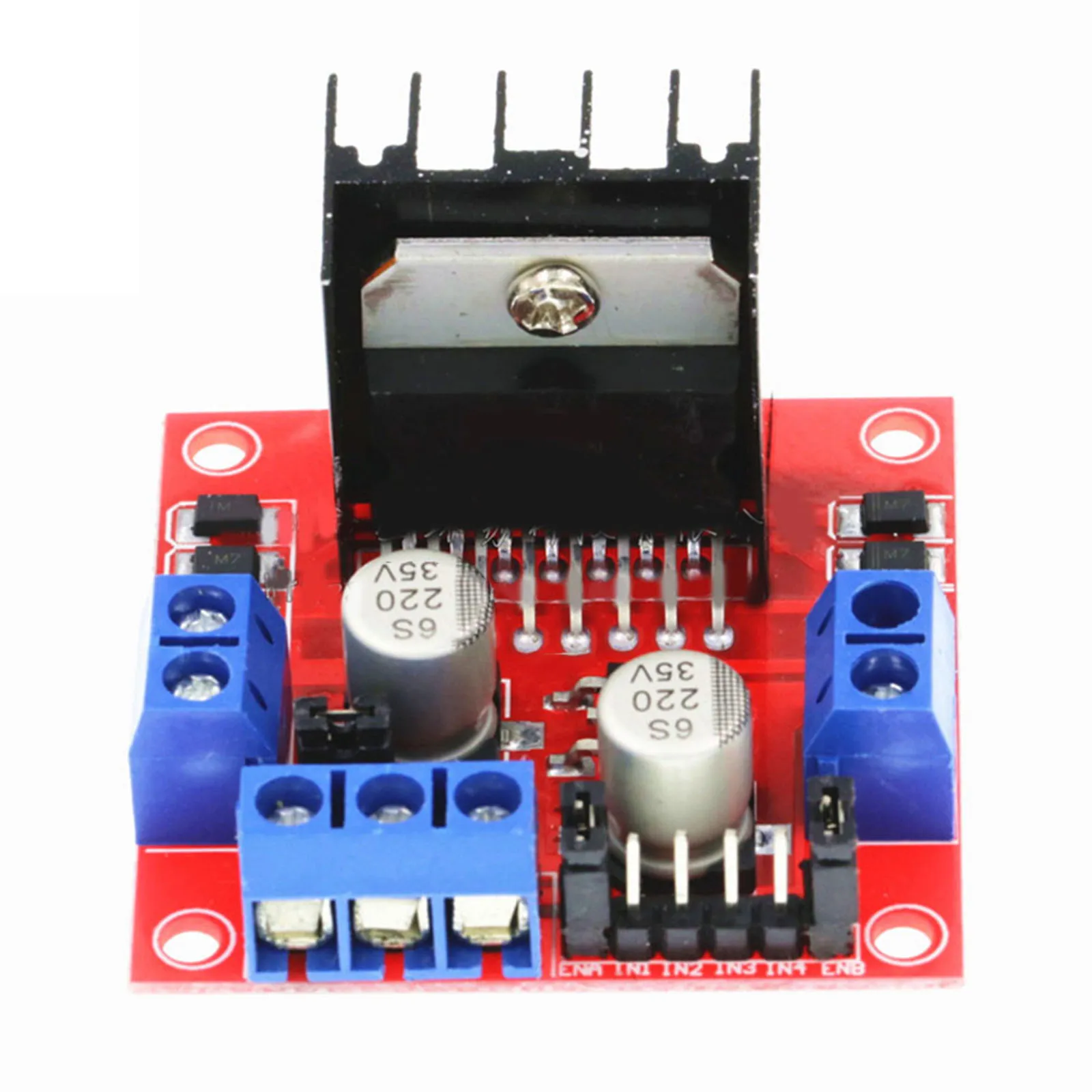 Motor Driver Board Module for Robot Smart Car L298N Dual H Bridge Motor Drive Module Anti Interference 5V 35V Drive Voltage
Motor Driver Board Module for Robot Smart Car L298N Dual H Bridge Motor Drive Module Anti Interference 5V 35V Drive Voltage