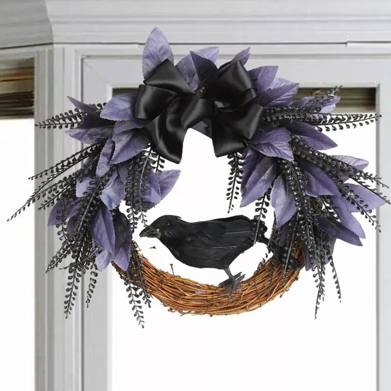 

Spooky Halloween Wreath Horror Front Door Decorations Home Decor Artificial Wreath Welcome Sign For Indoor Outdoor Party Porch