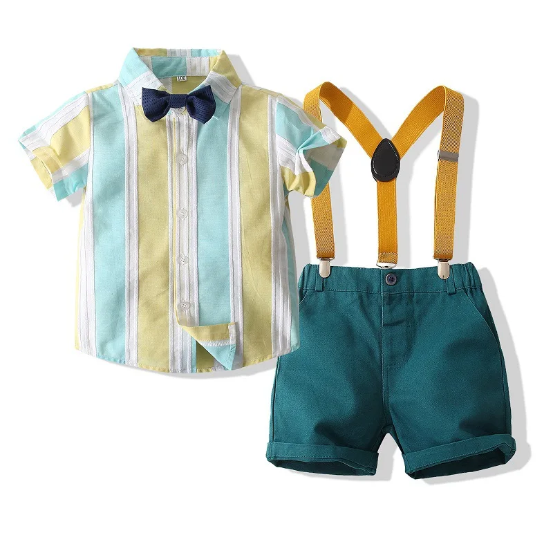Formal Kids Boy Gentleman Clothing Set Short Sleeve Shirt+Suspender Trousers Toddler Boy Outfits for Wedding Party Dress Outfits
Formal Kids Boy Gentleman Clothing Set Short Sleeve Shirt+Suspender Trousers Toddler Boy Outfits for Wedding Party Dress Outfits
