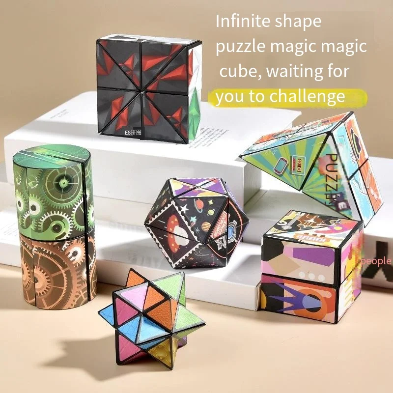 

Variety Geometric Changeable Magnetic Magic Cube Anti Stress 3D Hand Flip Puzzle Cube Kids Stress Reliever Fidget Toy