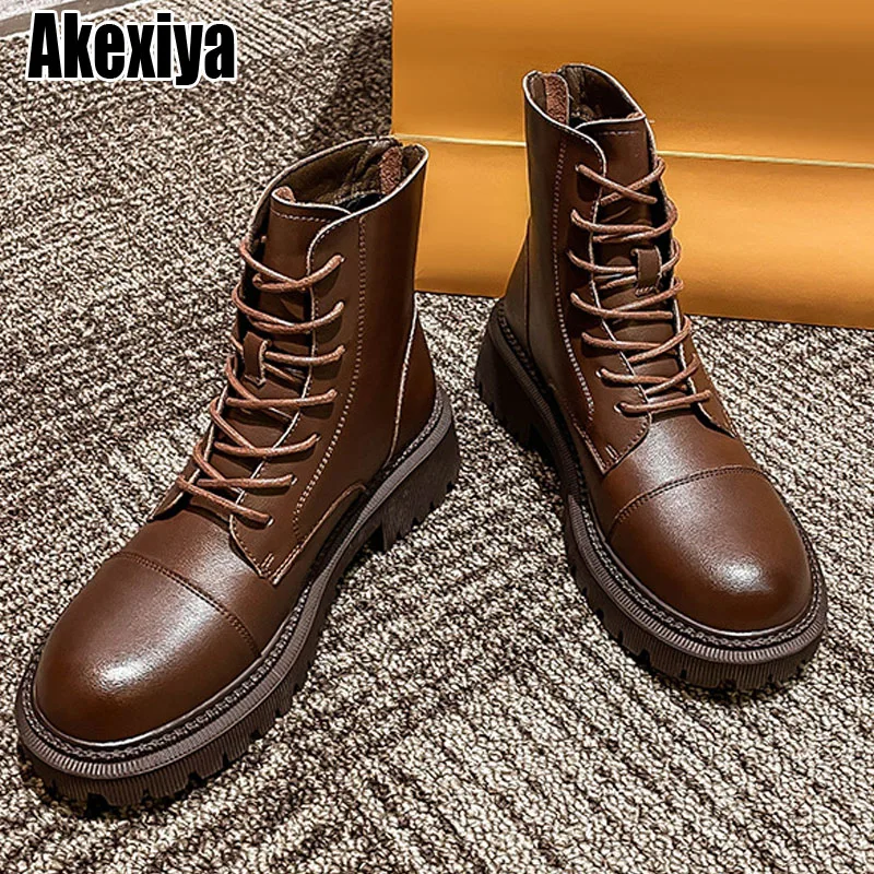 Women Boots Genuine Leather Stretch Fashion British Style Women Motorcycle Boots Fur Platform Women Ankle Boots BC5032
Women Boots Genuine Leather Stretch Fashion British Style Women Motorcycle Boots Fur Platform Women Ankle Boots BC5032