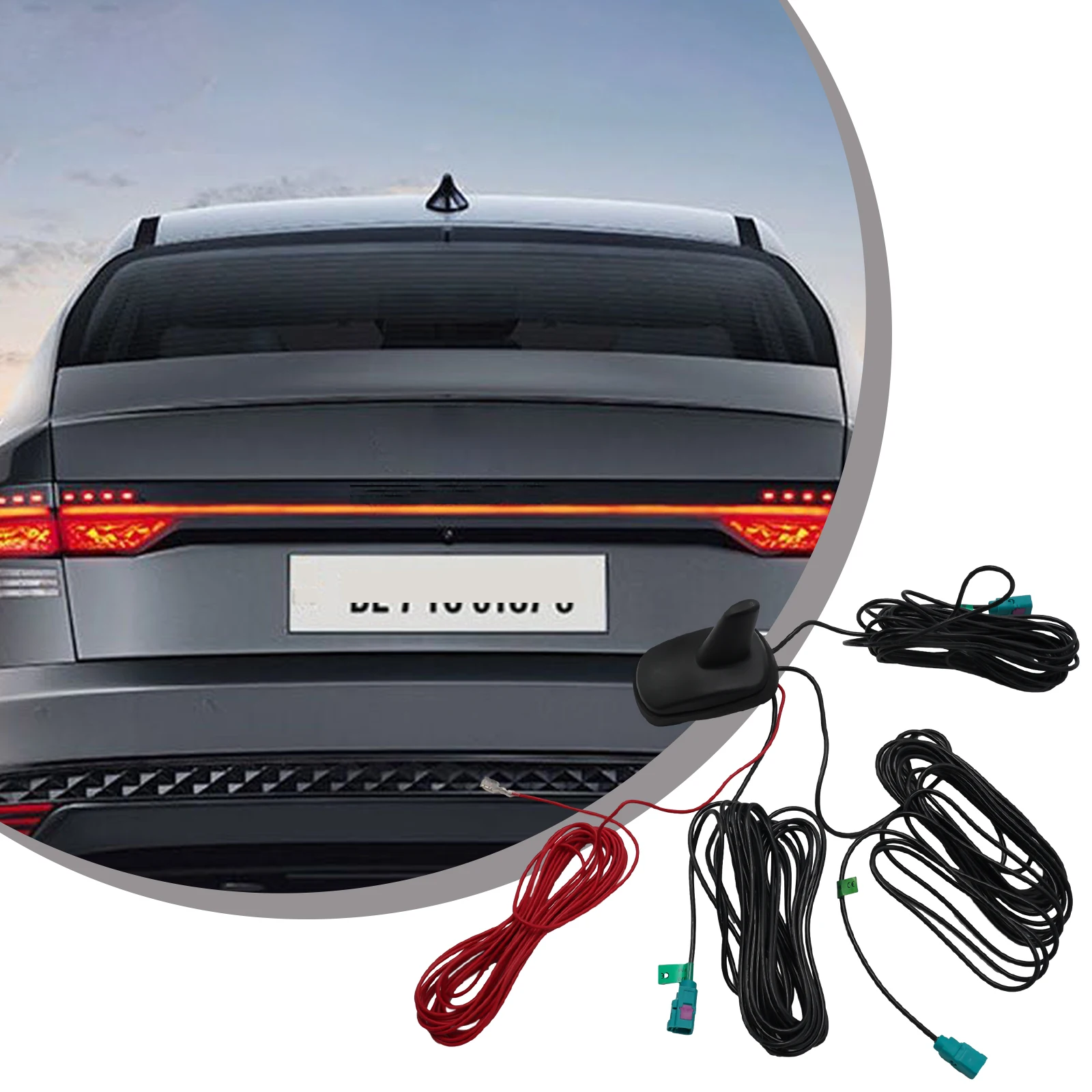 

1PC Car ABS Fin Aerial Antenna Roof GPS AM/FM Radio Signal Tuner DAB+ Receiver Accessories For Vehicles