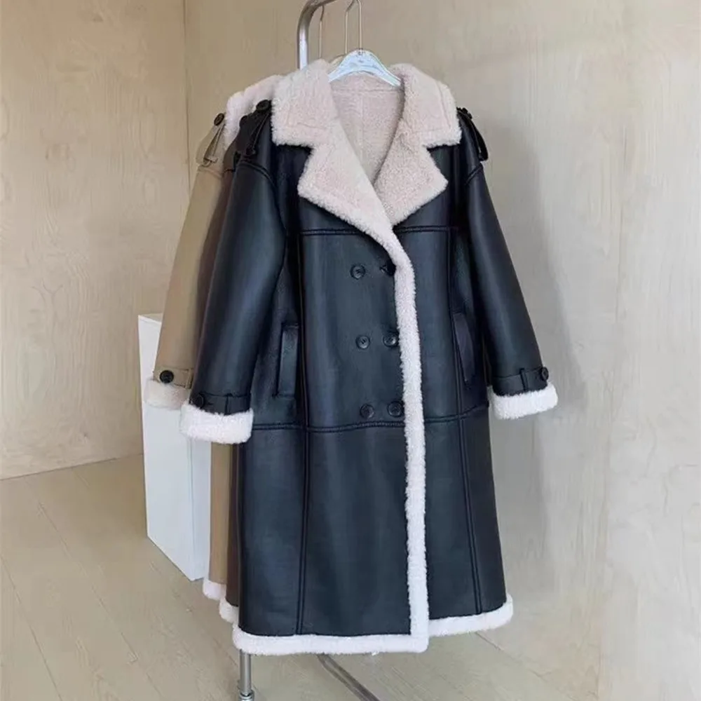 Faux Fur Trench Coat Women Winter Long Coat Female Turn-down Collar Overcoat Clothes
Faux Fur Trench Coat Women Winter Long Coat Female Turn-down Collar Overcoat Clothes