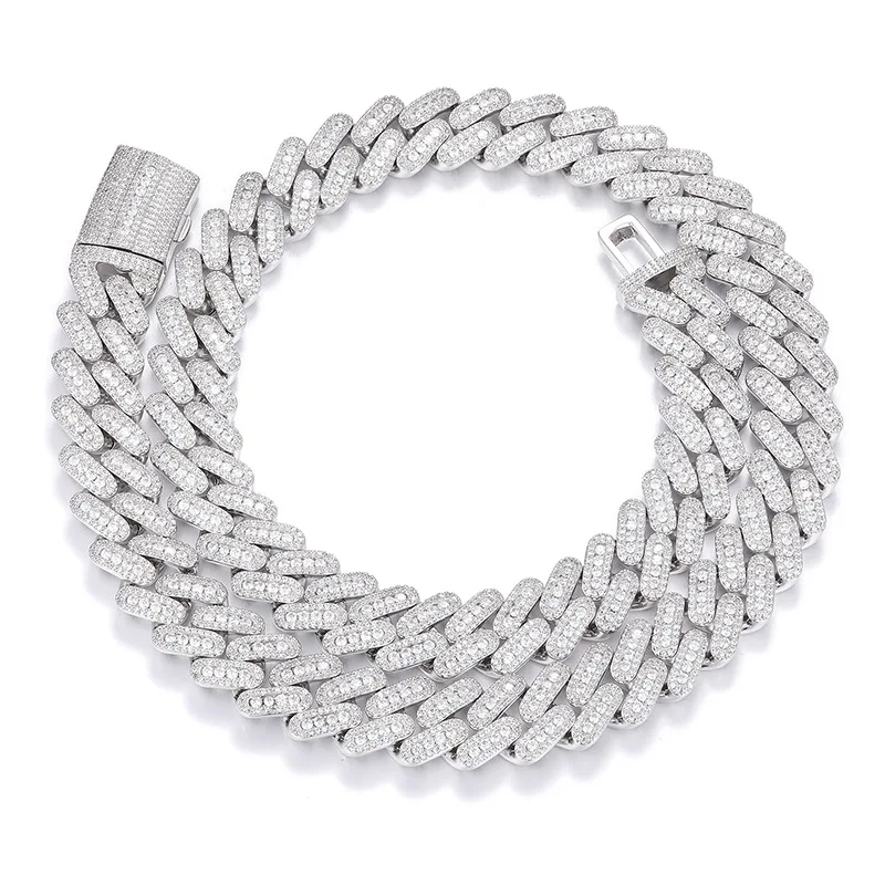 Hip Hop 5A CZ Stone Paved Bling Ice Out 14mm wide Solid Rhombus Cuban Miami Link Chain Necklace for Men Rapper Jewelry Gift
Hip Hop 5A CZ Stone Paved Bling Ice Out 14mm wide Solid Rhombus Cuban Miami Link Chain Necklace for Men Rapper Jewelry Gift