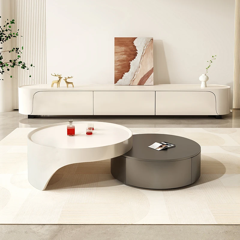Designer Round Coffee Table Extendable Kitchen Aesthetic Minimalist Side Table Tray Hardcover Mesa Auxiliar Home Accessories
Designer Round Coffee Table Extendable Kitchen Aesthetic Minimalist Side Table Tray Hardcover Mesa Auxiliar Home Accessories