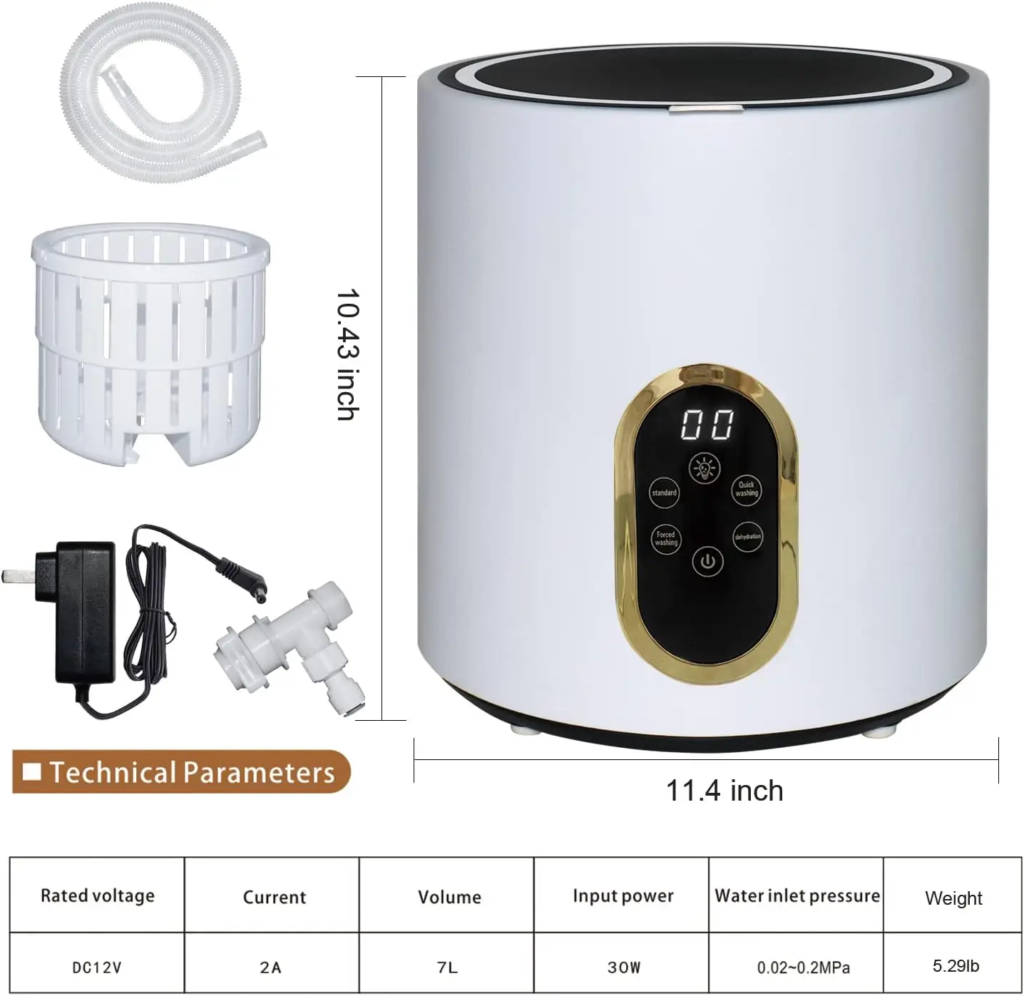 Washing Machine, Mini Washing Machine for Baby Clothes, Underwear or Small Items, Mini Washer for Camping, RV, Travel, Lightweig
Washing Machine, Mini Washing Machine for Baby Clothes, Underwear or Small Items, Mini Washer for Camping, RV, Travel, Lightweig