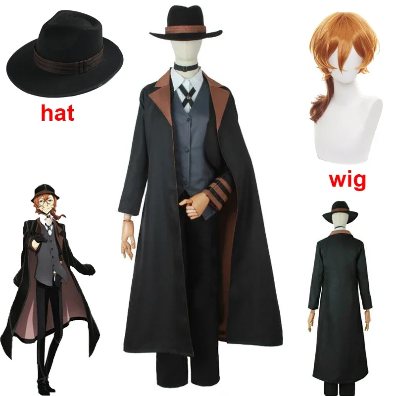 Bungou Stray Dogs Men Women Nakahara Chuuya Cosplay Costume Wig Hat Glove Jacket Pants Female Chuya Nakahara Cosplay Suit
Bungou Stray Dogs Men Women Nakahara Chuuya Cosplay Costume Wig Hat Glove Jacket Pants Female Chuya Nakahara Cosplay Suit