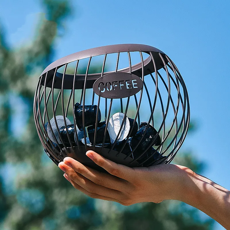 Coffee Capsule Storage Basket Multifunction Hollow Metal Stand Holder Pod Storage Container Shelves Rack Home Cafe Hotel
Coffee Capsule Storage Basket Multifunction Hollow Metal Stand Holder Pod Storage Container Shelves Rack Home Cafe Hotel