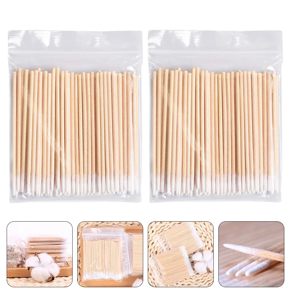 

1000 Pcs Cotton Swab Eyelash Applicator Women Clean Swabs Glue Cleaning Sticks Rods Disposable Absorbent Makeup Supply