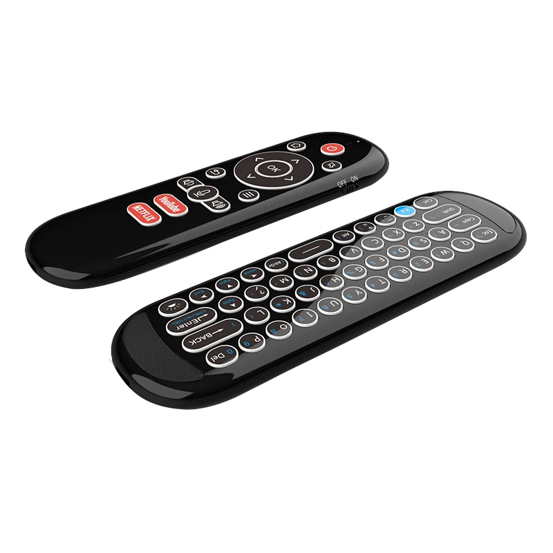 

W1 PLUS Air Mouse Remote Control 2.4G RF Wireless Mini Keyboard Smart Gyroscope Keyboard Sense Anti-loss IR for Android TV Box
