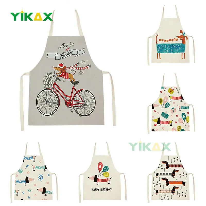 Dachshund Aprons Cartoon Dog Print Kitchen Sleeveless Apron Stain Resistant Pinafore Women'S Home Cooking Baking Waist Bibs
Dachshund Aprons Cartoon Dog Print Kitchen Sleeveless Apron Stain Resistant Pinafore Women'S Home Cooking Baking Waist Bibs