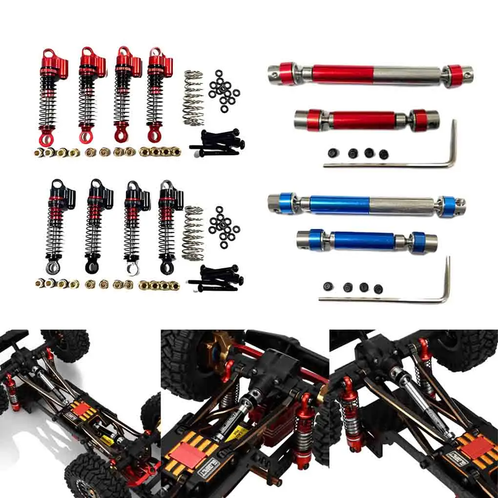 Metal 43mm Front Rear Oil Shock Absorber Center Drive Shaft Set for Hobbyplus CR18P 1/18 RC Rock Van Car Upgraded Parts
Metal 43mm Front Rear Oil Shock Absorber Center Drive Shaft Set for Hobbyplus CR18P 1/18 RC Rock Van Car Upgraded Parts