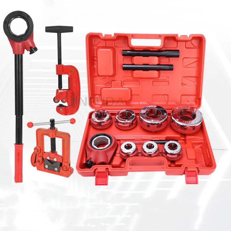 With clamp and cutter 3/8 inch to 2 inch hot selling Pipe Threading Machine For Construction pipe threader with 7 dies
With clamp and cutter 3/8 inch to 2 inch hot selling Pipe Threading Machine For Construction pipe threader with 7 dies