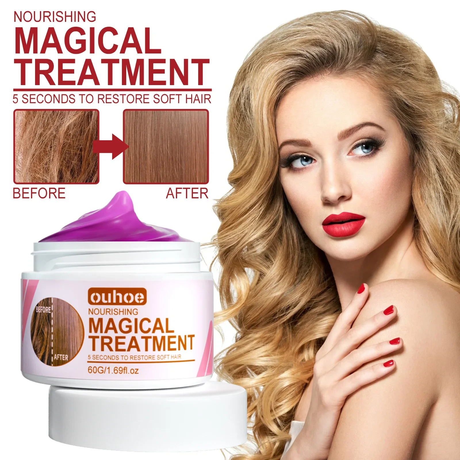 Magical Keratin Hair Care Straighten Products Hair Mask Repair Damaged Frizzy Deep Moisturizing Restore Soften Smooth Treatment
Magical Keratin Hair Care Straighten Products Hair Mask Repair Damaged Frizzy Deep Moisturizing Restore Soften Smooth Treatment