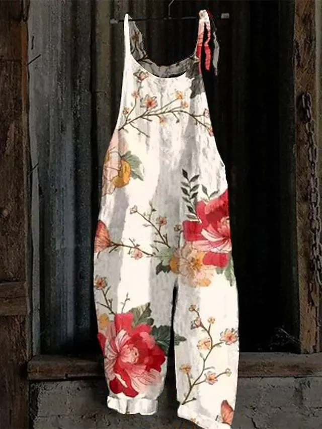 Print Retro 2023 Harajuku Fashion Wide-leg Jumpsuit Daisy Harem Baggy Pants Casual One-piece Women Summer Jumpsuits
Print Retro 2023 Harajuku Fashion Wide-leg Jumpsuit Daisy Harem Baggy Pants Casual One-piece Women Summer Jumpsuits