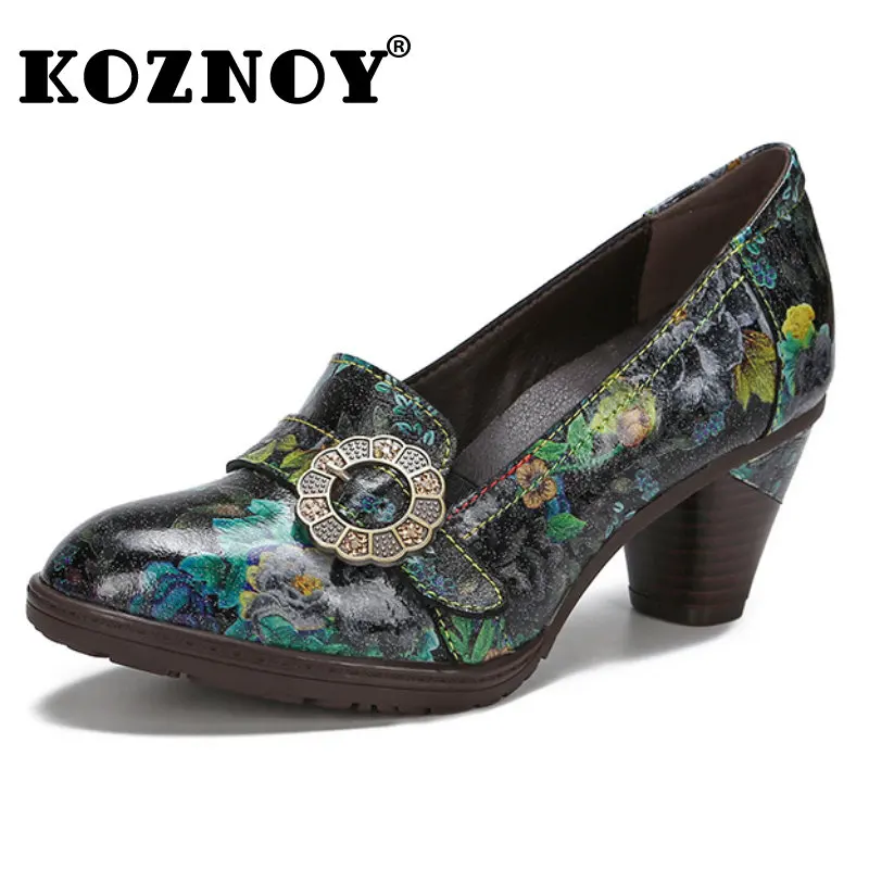 Koznoy 6cm Cow Genuine Leather Ethnic Appliques Summer Women Print High Big Size Fashion Luxury Elegant Slip on Fashion Shoes
Koznoy 6cm Cow Genuine Leather Ethnic Appliques Summer Women Print High Big Size Fashion Luxury Elegant Slip on Fashion Shoes
