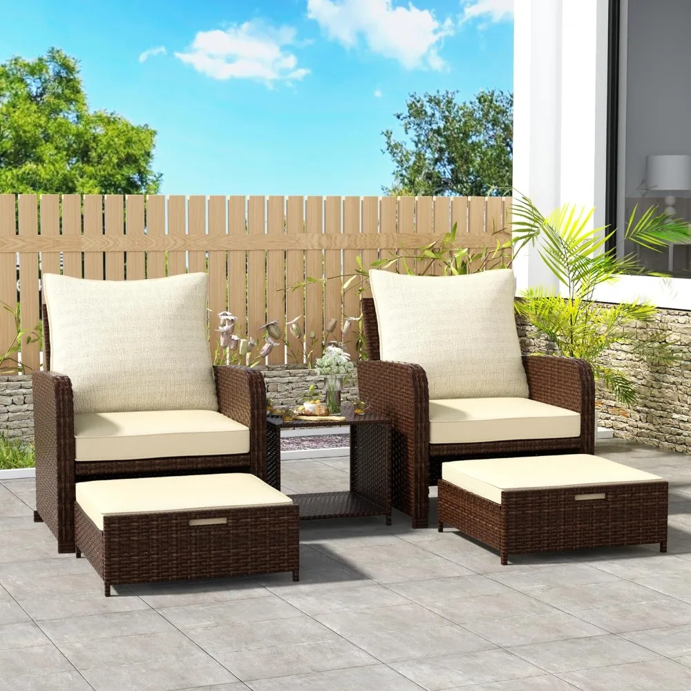 5 Pieces Wicker Patio Furniture Set, Rattan Patio Conversations Sets, Patio Bistro Set ,Patio Sofa
5 Pieces Wicker Patio Furniture Set, Rattan Patio Conversations Sets, Patio Bistro Set ,Patio Sofa