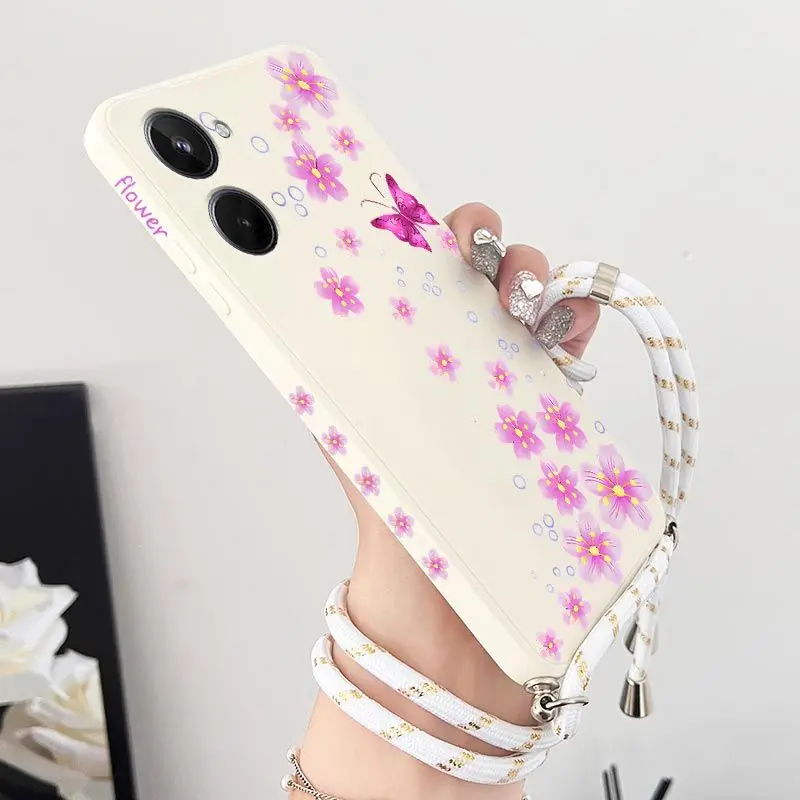 Peach Blossoms Bloom Crossbody Lanyard Silicone Phone Case For OPPO Realme 10 9 9i 8 8i 7i 6 Pro Plus C35 C30 C31 C25 C25S Cover
Peach Blossoms Bloom Crossbody Lanyard Silicone Phone Case For OPPO Realme 10 9 9i 8 8i 7i 6 Pro Plus C35 C30 C31 C25 C25S Cover