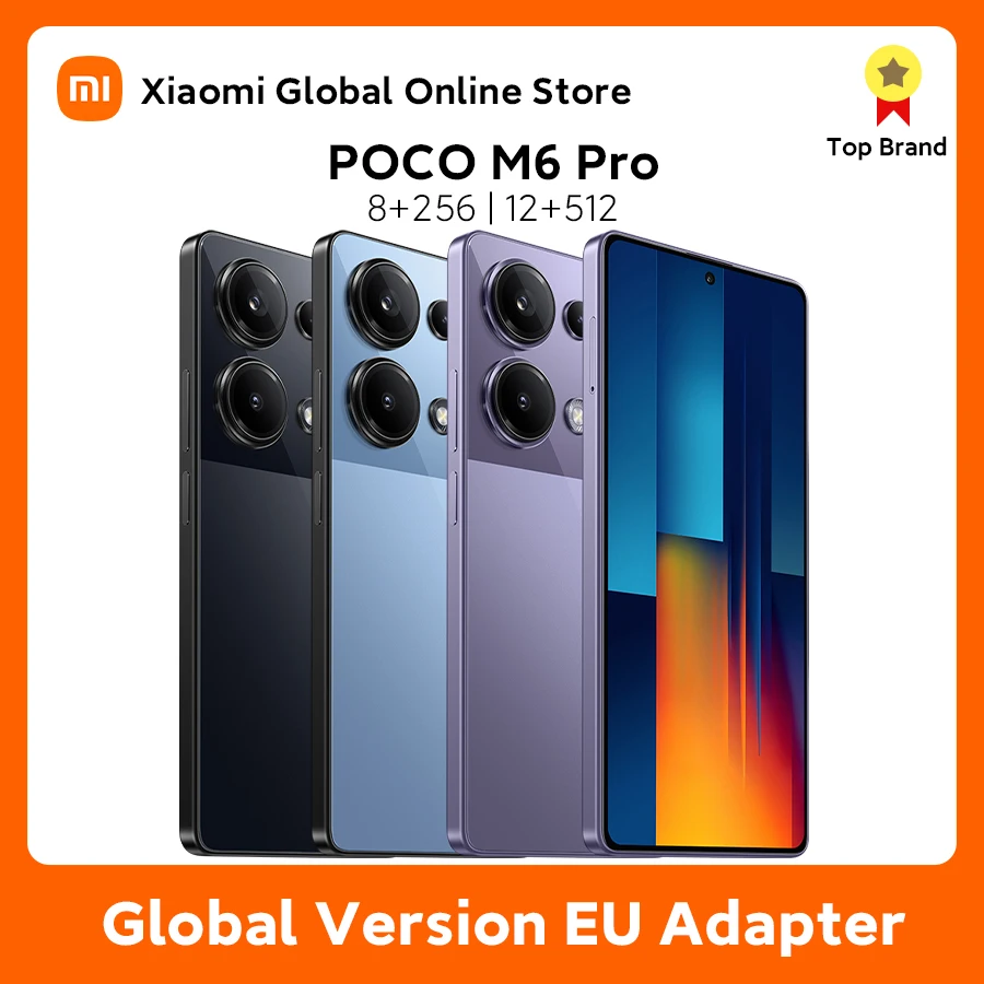 

Global Version POCO M6 Pro Helio G99 Ultra 120Hz Flow AMOLED 64MP Triple Camera with OIS 67W turbo charging
