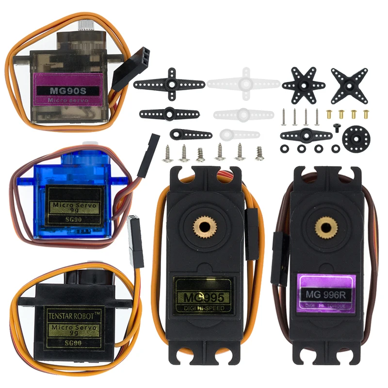 SG90 MG90S MG995 MG996 умная электроника Rc Mini Micro Classic сервопривод металлическая Шестерня