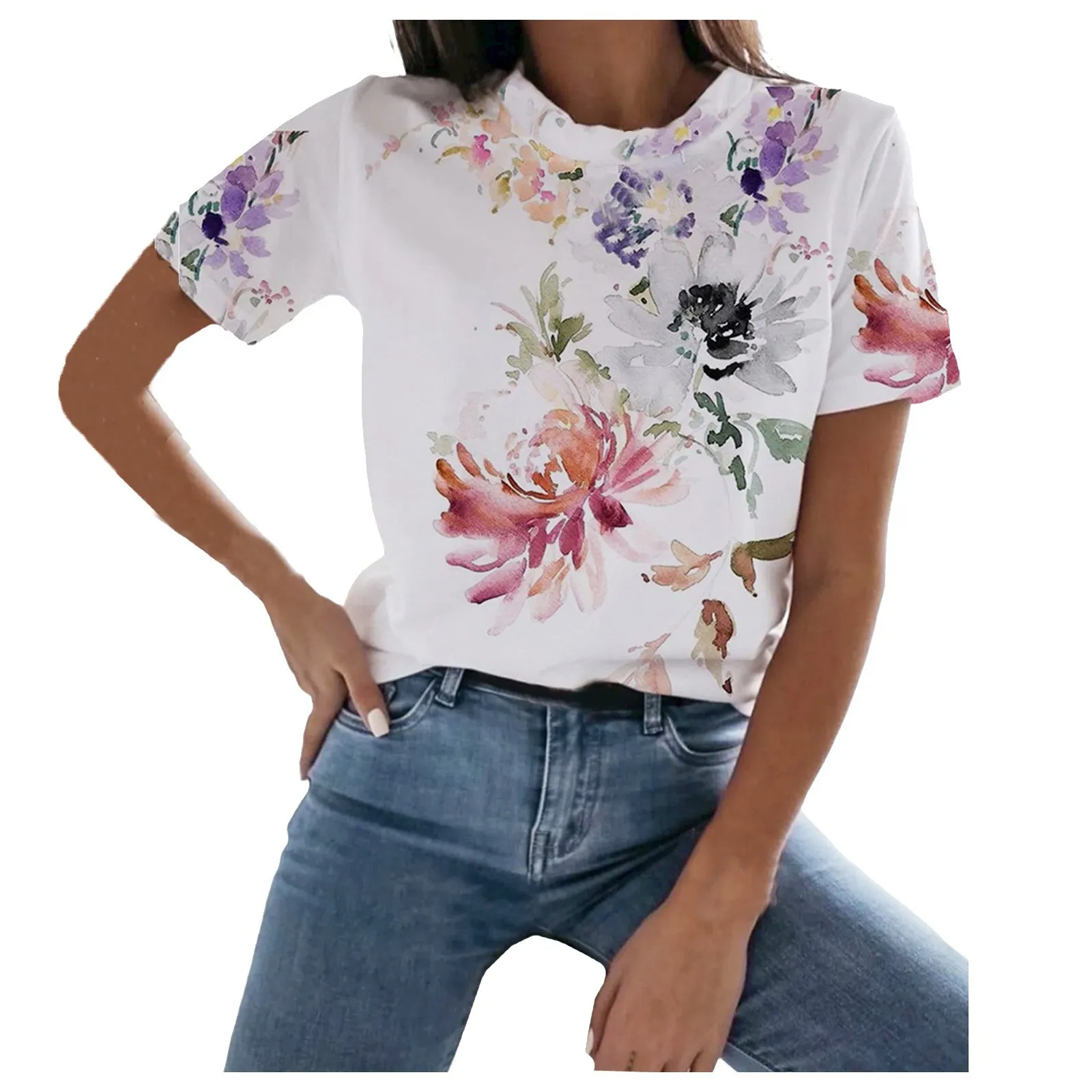 

Women'S Summer Short Sleeve 2024 Clothes Vintage Clothes Vintage Short Sleeve T-shirts Streetwear roupas feminina футболка