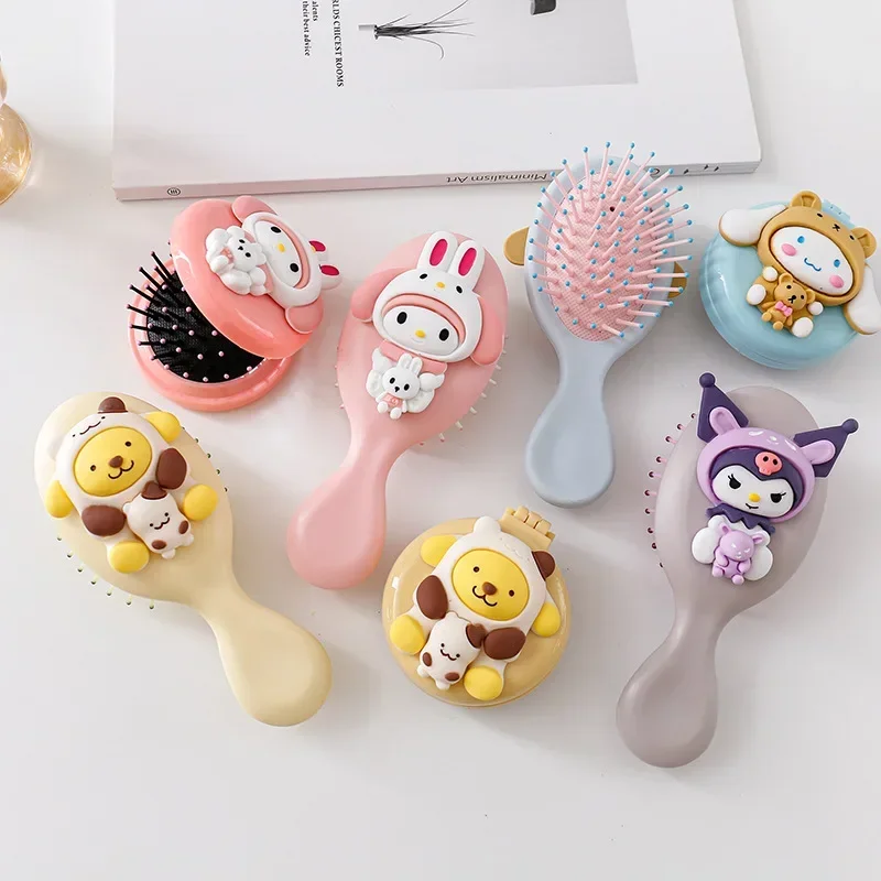 New Cinnamoroll Kuromi Sanrio Air Cushion Comb Folding Portable Combs Anime Pochacco Hand-held Makeup Mirror Kawaii Girl Gifts
New Cinnamoroll Kuromi Sanrio Air Cushion Comb Folding Portable Combs Anime Pochacco Hand-held Makeup Mirror Kawaii Girl Gifts
