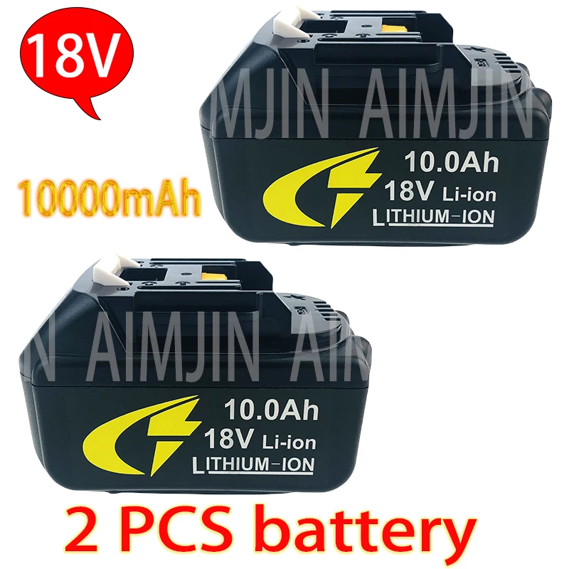 

Original For Makita 18V 10000mAh 10.0Ah Rechargeable Power Tools Battery with LED Li-ion Replacement LXT BL1860B BL1860 BL1850