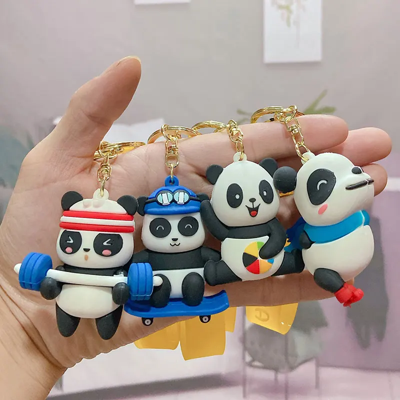20Pcs Sports Panda Keychain Cute Cartoon Car Bag Pendant Doll Keyring Weightlifting Skateboard Basketball Skate Key Chain
20Pcs Sports Panda Keychain Cute Cartoon Car Bag Pendant Doll Keyring Weightlifting Skateboard Basketball Skate Key Chain