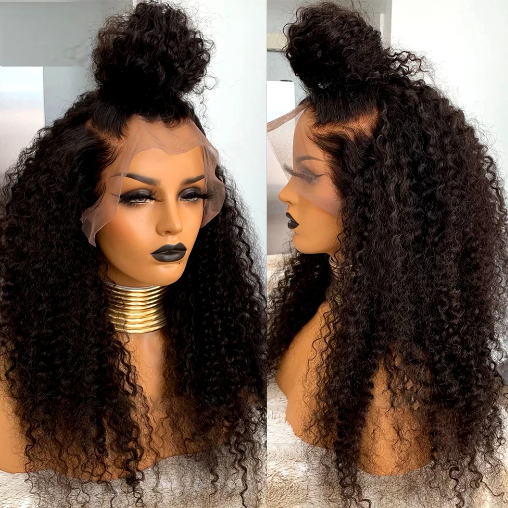 Preplucked Long Kinky Curly Glueless 26Inch Black Color Lace Front Wigs For Women With Baby Hair Daily Wear Cosplay Wigs
Preplucked Long Kinky Curly Glueless 26Inch Black Color Lace Front Wigs For Women With Baby Hair Daily Wear Cosplay Wigs