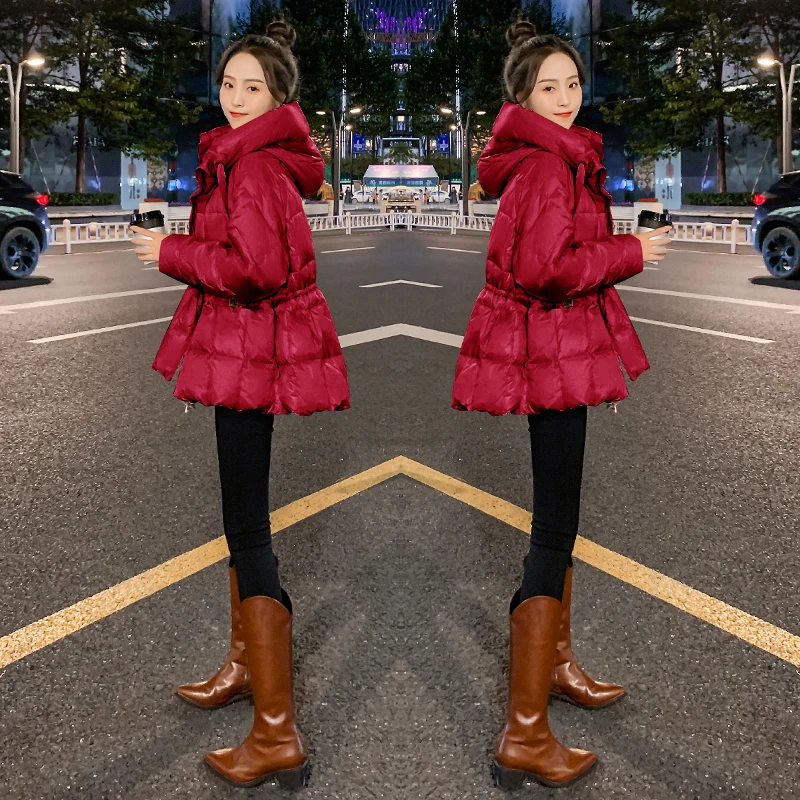Women 2023 Winter New Fashion Long Sleeve Down Jackets Female Solid Color Hooded Outwear Ladies Slim White Duck Down Coats D119
Women 2023 Winter New Fashion Long Sleeve Down Jackets Female Solid Color Hooded Outwear Ladies Slim White Duck Down Coats D119