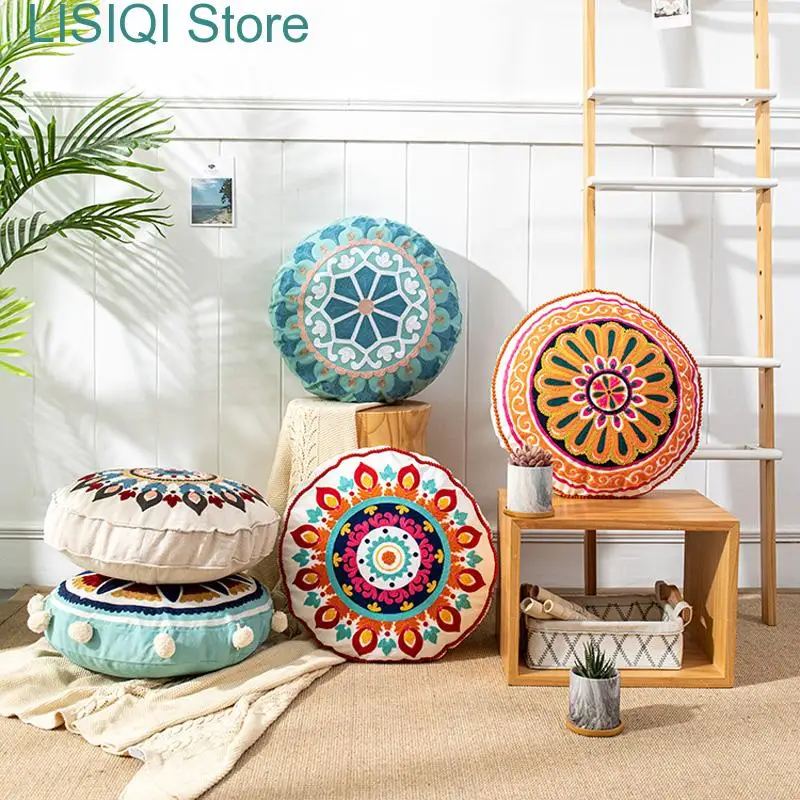 New Round Pillowcover Decorative Mandala Pillow Indian Bohemian Ottoman Poufs Pillowcases Outdoor Cushion Covers
New Round Pillowcover Decorative Mandala Pillow Indian Bohemian Ottoman Poufs Pillowcases Outdoor Cushion Covers