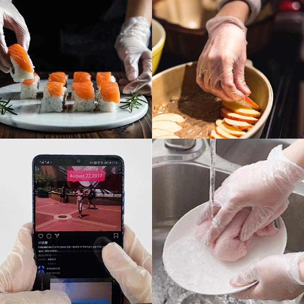 Kitchen Dining Item 100PCS Transparent Thickened TPE Glove Food Grade Protective Film Household Waterproof And Oil-proof Durable
Kitchen Dining Item 100PCS Transparent Thickened TPE Glove Food Grade Protective Film Household Waterproof And Oil-proof Durable