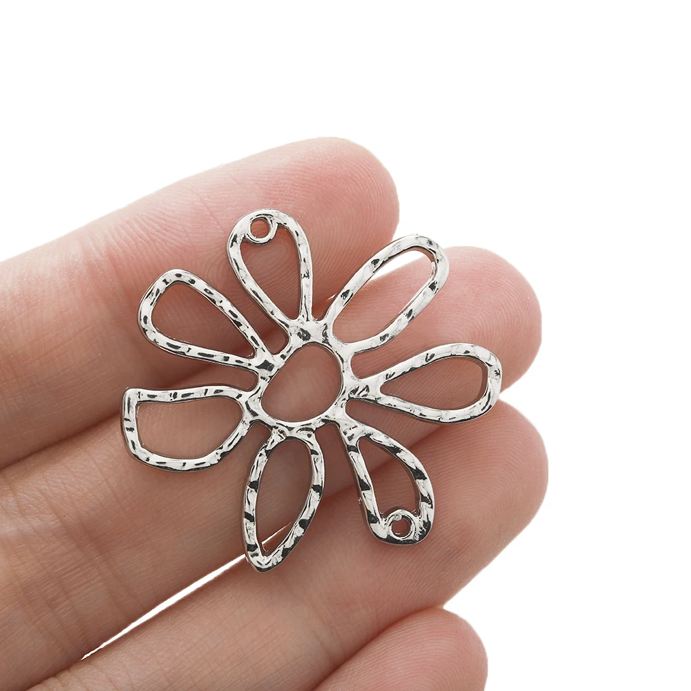 Амулеты с полыми цветами из цинкового сплава, 10 шт., фоторазъем для ожерелья «сделай сам», материалы для изготовления ювелирных изделий 
Амулеты с полыми цветами из цинкового сплава, 10 шт., фоторазъем для ожерелья «сделай сам», материалы для изготовления ювелирных изделий