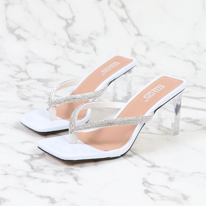 Women's Shoes 2022 Summer New Clip Toe Flip Flop High Heel Women's Sandals Transparent Rhinestone Fashion Sexy Banquet 7CM
Women's Shoes 2022 Summer New Clip Toe Flip Flop High Heel Women's Sandals Transparent Rhinestone Fashion Sexy Banquet 7CM