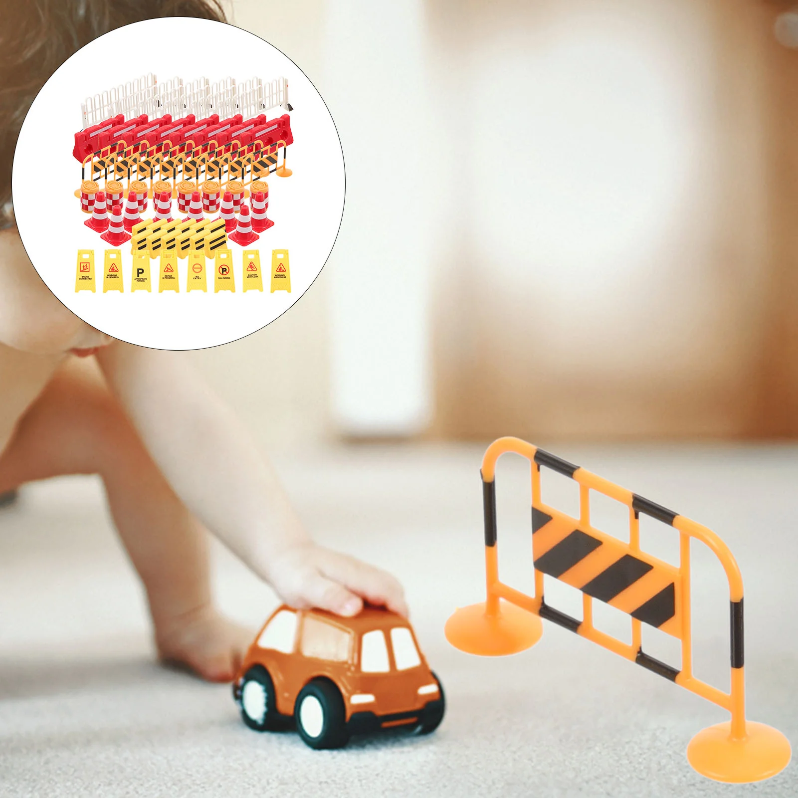 English title: Play Traffic Signs Construction Street Sign Playset Mini Traffic Cone Crosswalk Signal Toy Barricade Sign
English title: Play Traffic Signs Construction Street Sign Playset Mini Traffic Cone Crosswalk Signal Toy Barricade Sign
