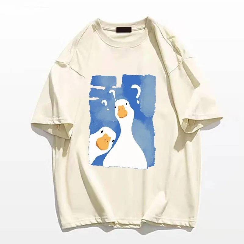 Men Owersized T-Shirt Funny Two Confused Ducks Print Summer Fashion T Shirt Hip Hop Unisex High Quality Cotton Short Sleeve Tee
Men Owersized T-Shirt Funny Two Confused Ducks Print Summer Fashion T Shirt Hip Hop Unisex High Quality Cotton Short Sleeve Tee