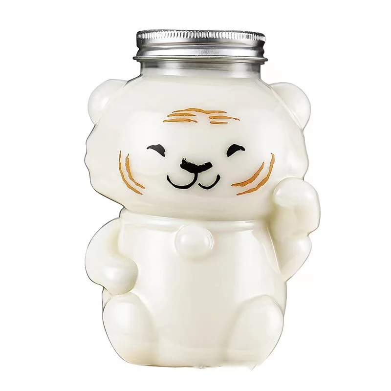 Plastic Juice Tiger-Shaped Beverage Bottles Transparent Cartoon Milk Juice Cold Drink Milk Tea Beverage Bottles Water Milk Cup
Plastic Juice Tiger-Shaped Beverage Bottles Transparent Cartoon Milk Juice Cold Drink Milk Tea Beverage Bottles Water Milk Cup