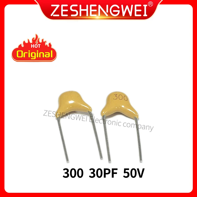 

100PCS Monolithic Capacitor 30PF 300 50V Pin Pitch 5.08 MM±10% The Infinite Capacitance