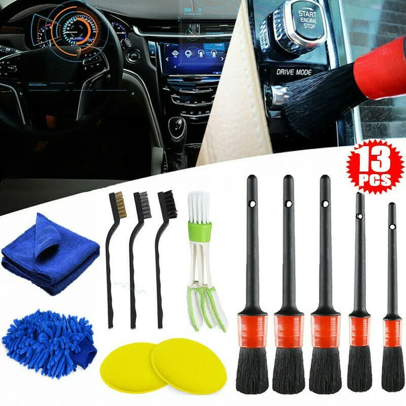 13Pcs/set Detailing Brush Car Cleaning Kit Detailing Brush Cleaning Gloves Car Cleaner Brush Dashboard Air Outlet Wheel Brush
13Pcs/set Detailing Brush Car Cleaning Kit Detailing Brush Cleaning Gloves Car Cleaner Brush Dashboard Air Outlet Wheel Brush