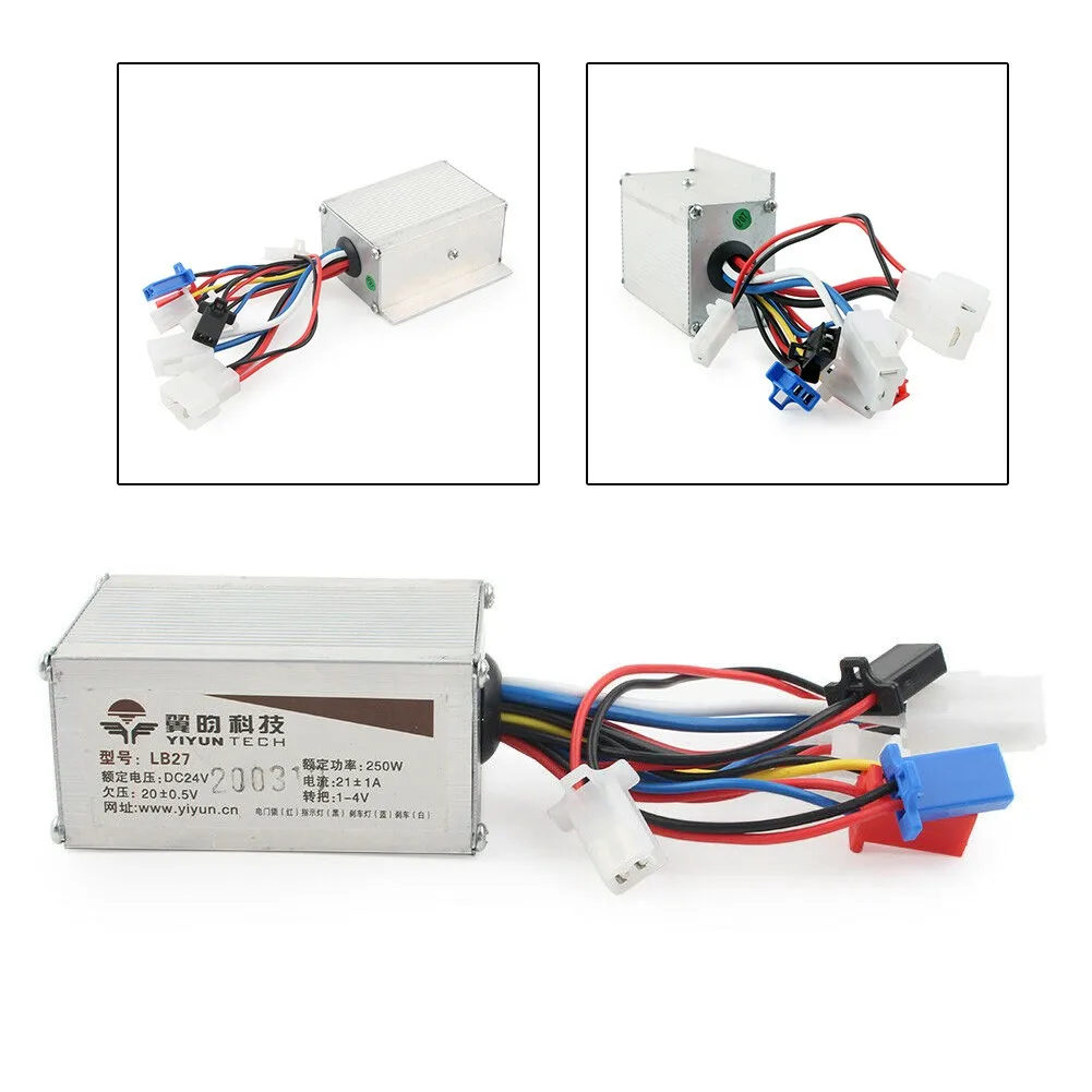 24V Brush Controller Bicycle Controller Electric For Electric Scooter EBike Motor New Newest Protable Reliable
24V Brush Controller Bicycle Controller Electric For Electric Scooter EBike Motor New Newest Protable Reliable