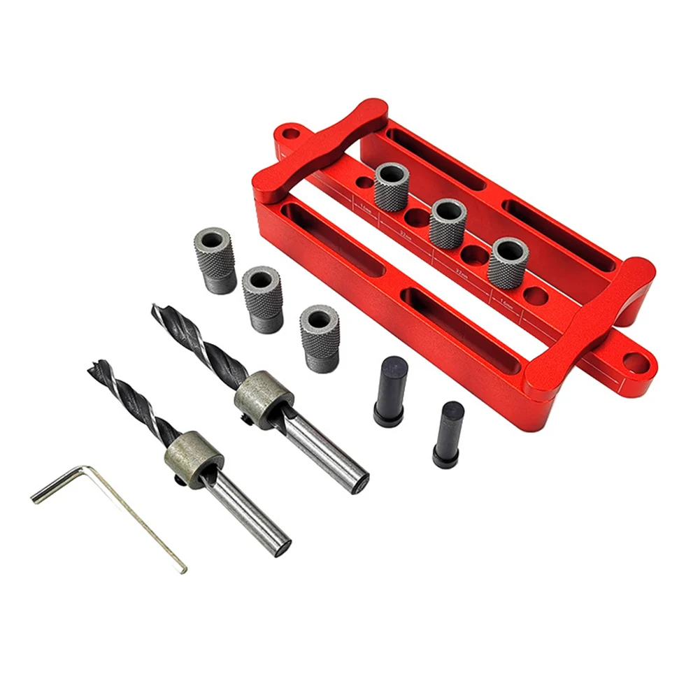 Doweling Jig Pocket Hole Jig Borehole Distance Aluminum Alloy Anodizing Treatment Punch Positioner Rust Resistant
Doweling Jig Pocket Hole Jig Borehole Distance Aluminum Alloy Anodizing Treatment Punch Positioner Rust Resistant