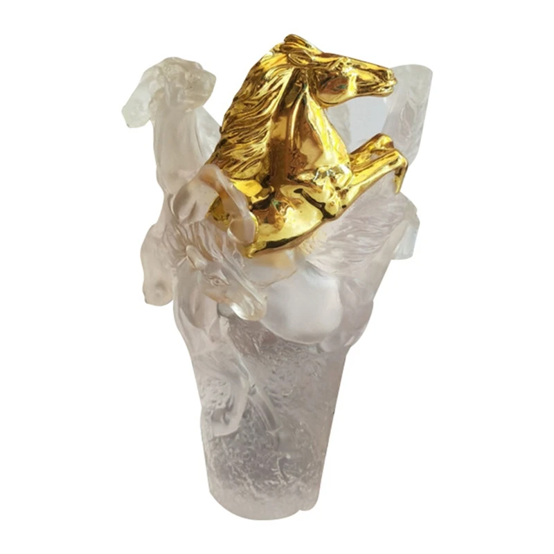 Resin Crystal Incense Burner Arabian Horse-Shaped Liuli Censer Burners Base Handicraft Ornaments For Home Decor
Resin Crystal Incense Burner Arabian Horse-Shaped Liuli Censer Burners Base Handicraft Ornaments For Home Decor
