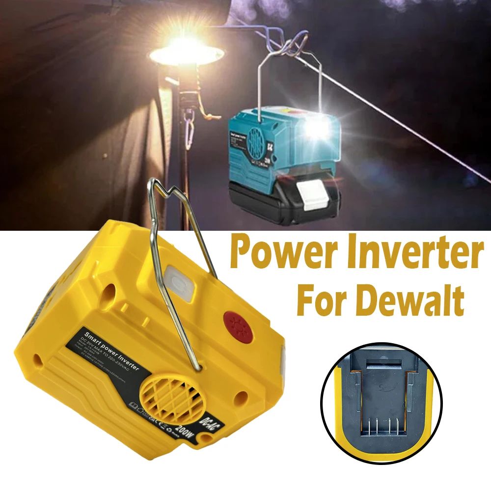 Инвертор мощности 200 Вт с аналогичностью для литий-ионной батареи Dewalt 18-20 в, генератор инвертора синусоидальной волны постоянного тока 18 в В переменного тока 220 В/230 В
Инвертор мощности 200 Вт с аналогичностью для литий-ионной батареи Dewalt 18-20 в, генератор инвертора синусоидальной волны постоянного тока 18 в В переменного тока 220 В/230 В