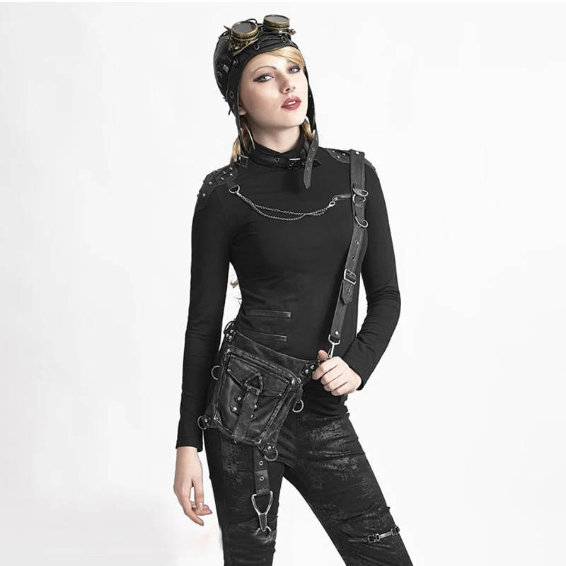 PUNK RAVE Steampunk Women Leather Small Waist Belt Bags Rock Motorcycle Messenger Shoulder Cross Body Small Waist Drop Leg Pac
PUNK RAVE Steampunk Women Leather Small Waist Belt Bags Rock Motorcycle Messenger Shoulder Cross Body Small Waist Drop Leg Pac