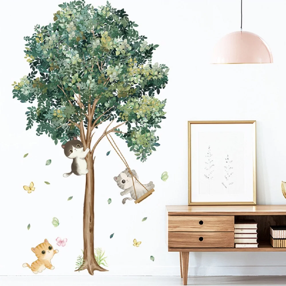 Big Tree Birch Wall Stickers Green Leaves Wall Decals Living Room Bedroom Birds Home Decor Poster Mural PVC Room Decoration
Big Tree Birch Wall Stickers Green Leaves Wall Decals Living Room Bedroom Birds Home Decor Poster Mural PVC Room Decoration