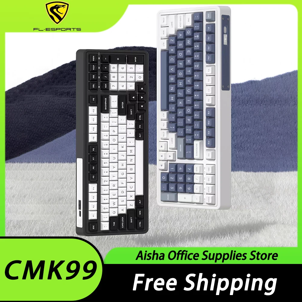 FL ESPORTS CMK99 Mechanical Keyboard Three Mode RGB Wireless Gaming Keyboard Hotswap Ergonomics PC Gamer Accessories Win Office
FL ESPORTS CMK99 Mechanical Keyboard Three Mode RGB Wireless Gaming Keyboard Hotswap Ergonomics PC Gamer Accessories Win Office
